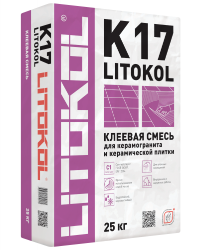 Клей для керамической плитки LITOКOL K17