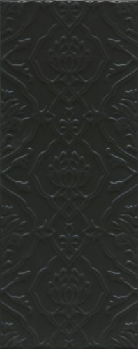 Альвао Структура Черный Матовый 20х50