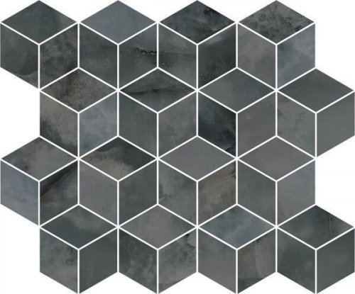 Декор Джардини Серый Темный Мозаичный 45х37,5